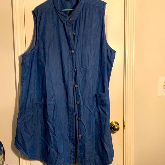Plus Size Stoosh Chambray Tunic - Picture 1 of 2